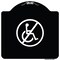 Signmission No Handicap Symbol Heavy-Gauge Aluminum Architectural Sign, 18" x 18", BW-1818-23846 A-DES-BW-1818-23846 - alternate 1